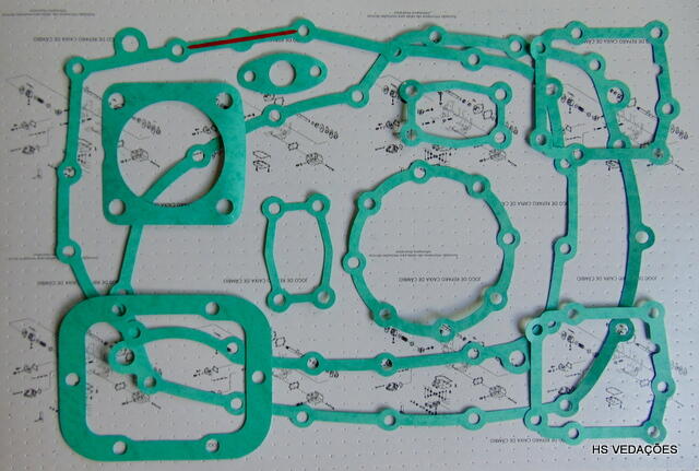 Imagem de ZF 1308298800 TRANSMISSÃO ZF - JG. JUNTAS COMPLETO 9S 75- RCM 800